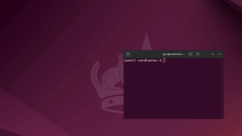 PyMOL over vglrun (VirtualGL, smooth)